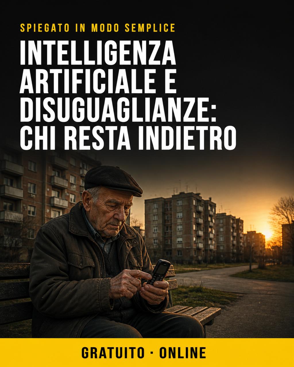Locandina: IA e disuguaglianze: chi resta indietro