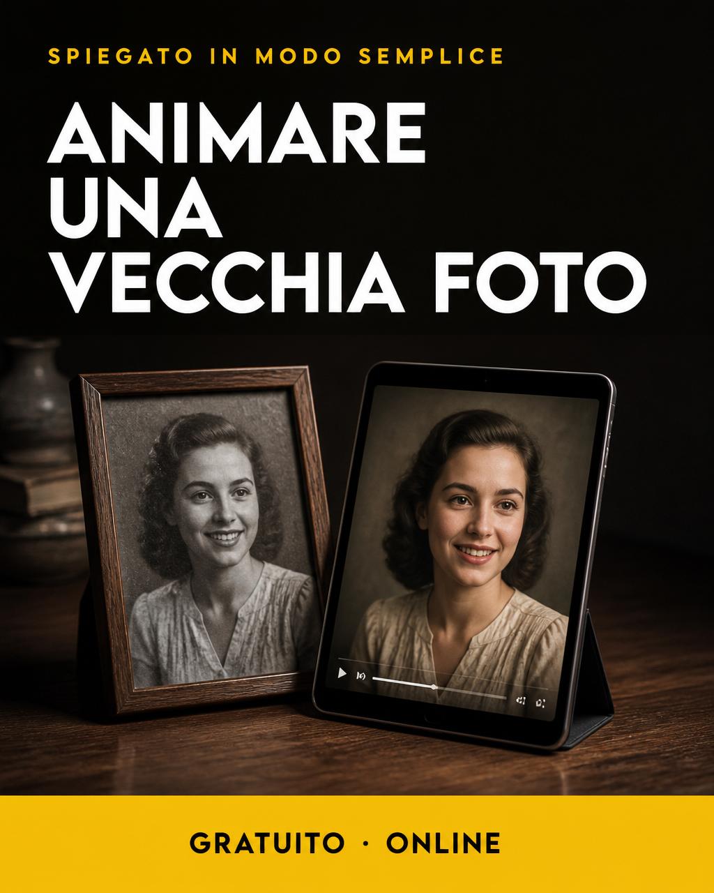 Locandina del corso: Animare una vecchia foto
