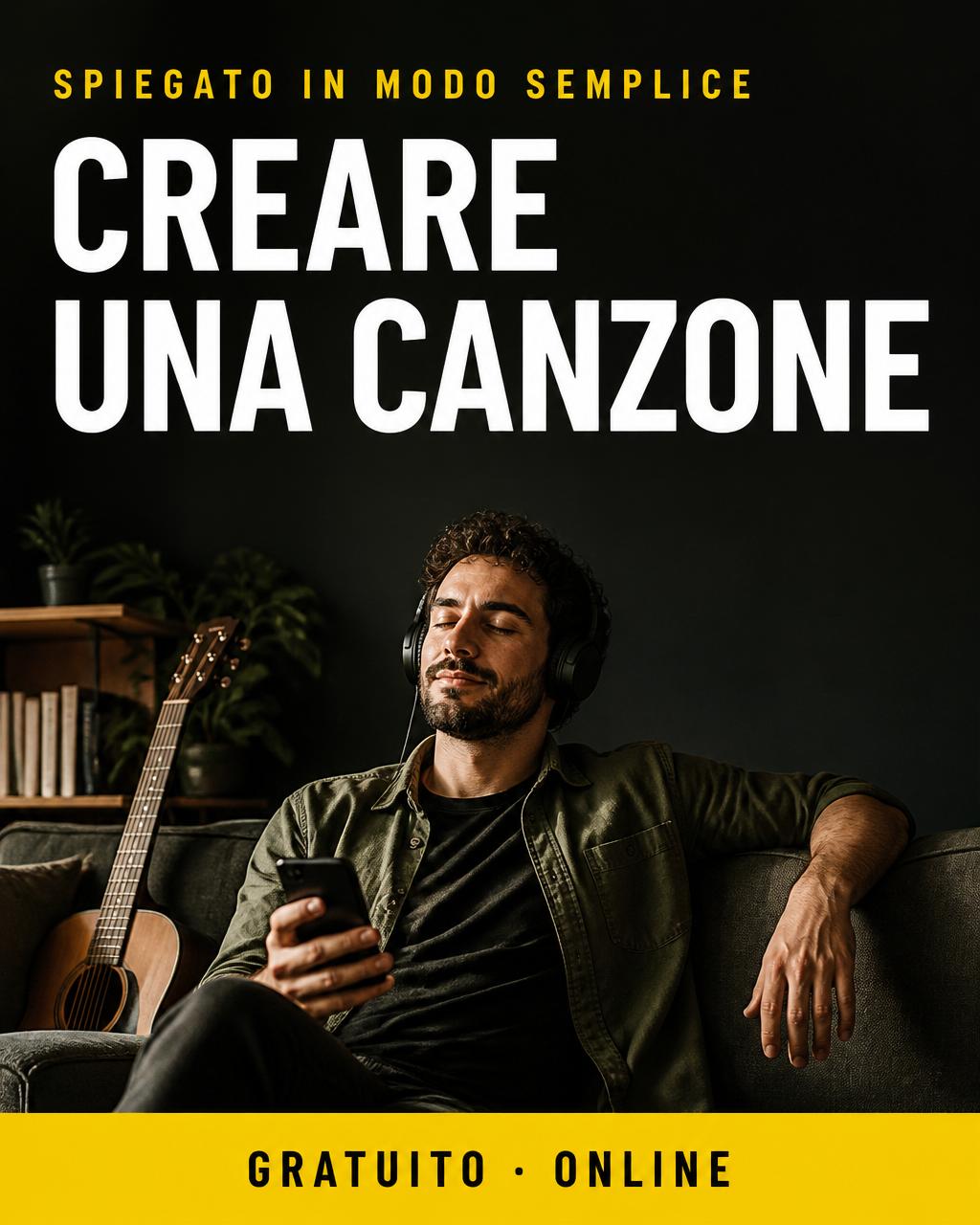 Locandina del corso: Creare una canzone con l'IA