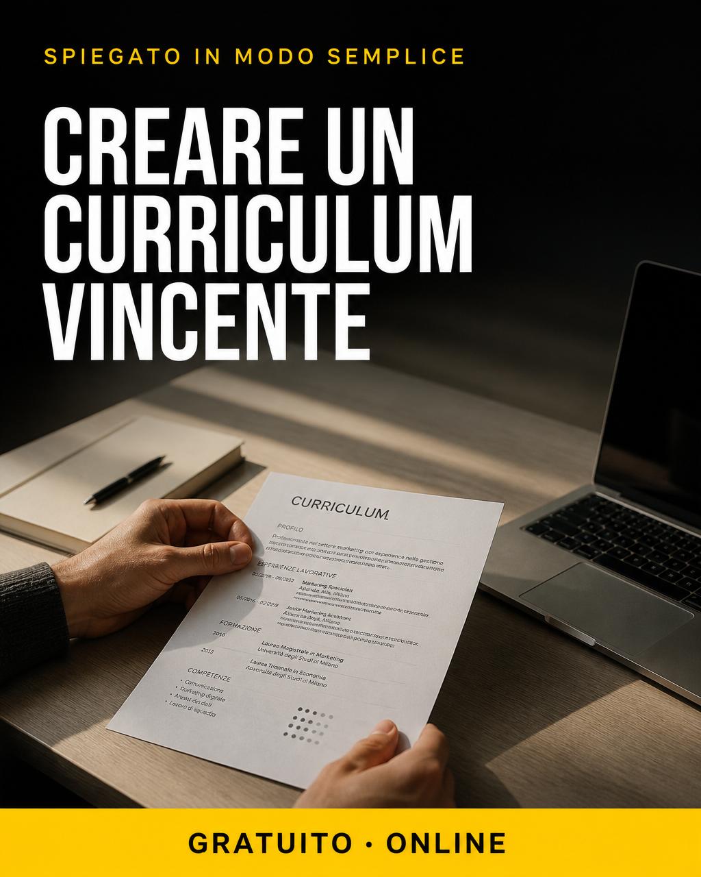 Locandina del corso: IA per trovare lavoro
