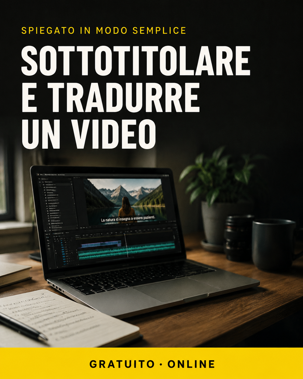 Locandina del corso: Sottotitolare e tradurre un video
