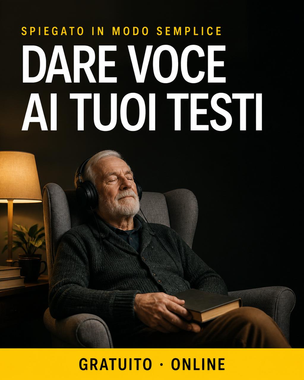 Locandina del corso: Dare voce ai tuoi testi (audiolibri e narrazione)
