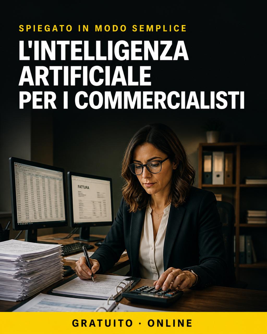 Locandina: IA per commercialisti — le basi